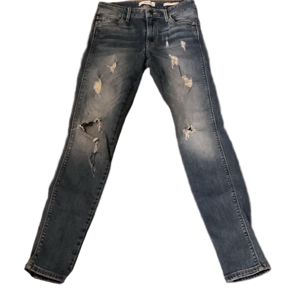 Guess Los Angeles stretch/skinny Blue Distressed Jeans